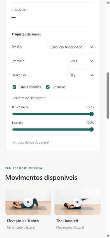 Tela real do aplicativo: Depois, ele ajusta o que precisar.